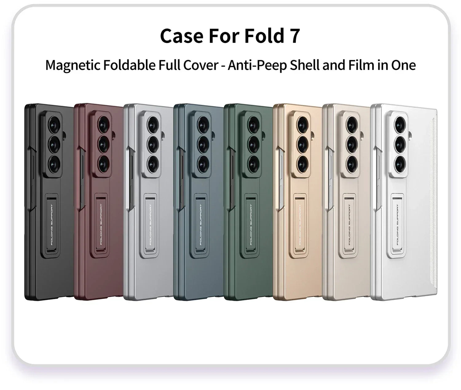 GKK Magnetic Hinge Anti-Peek Glass Case for Samsung Galaxy Z Fold 7 & 6 - ShopHub