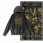 Hive Mind Bees Graphic Acid-Washed Black Hoodie