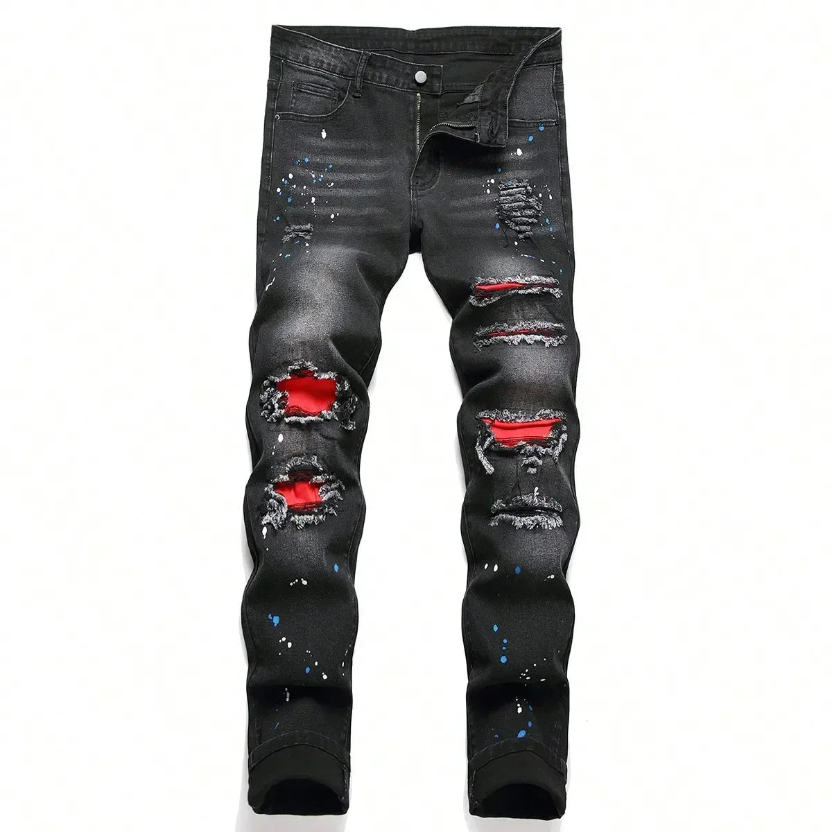Men’s Y2K Skinny Denim Jeans - ShopHub