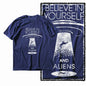 G44 NAVY Cotton Men's Cool Space Graphic T-shirt | Streetwear Big Size O-neck Men's Tee Tshirt