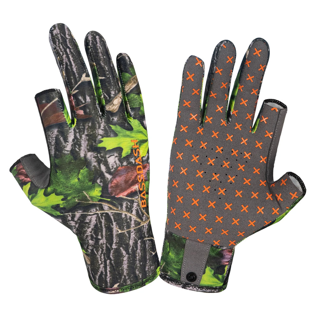 BASSDASH Unisex Fingerless Camo Hunting Gloves ShopHub