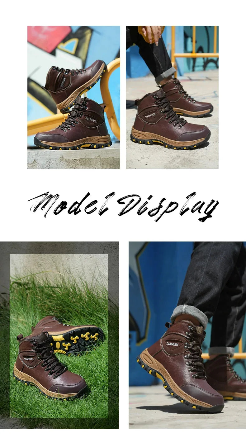 Men's Work Steel Toe Safety Boots - ShopHub