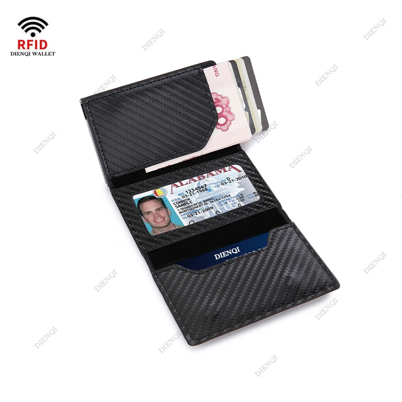 Rfid Carbon Fibe Airtag Wallets