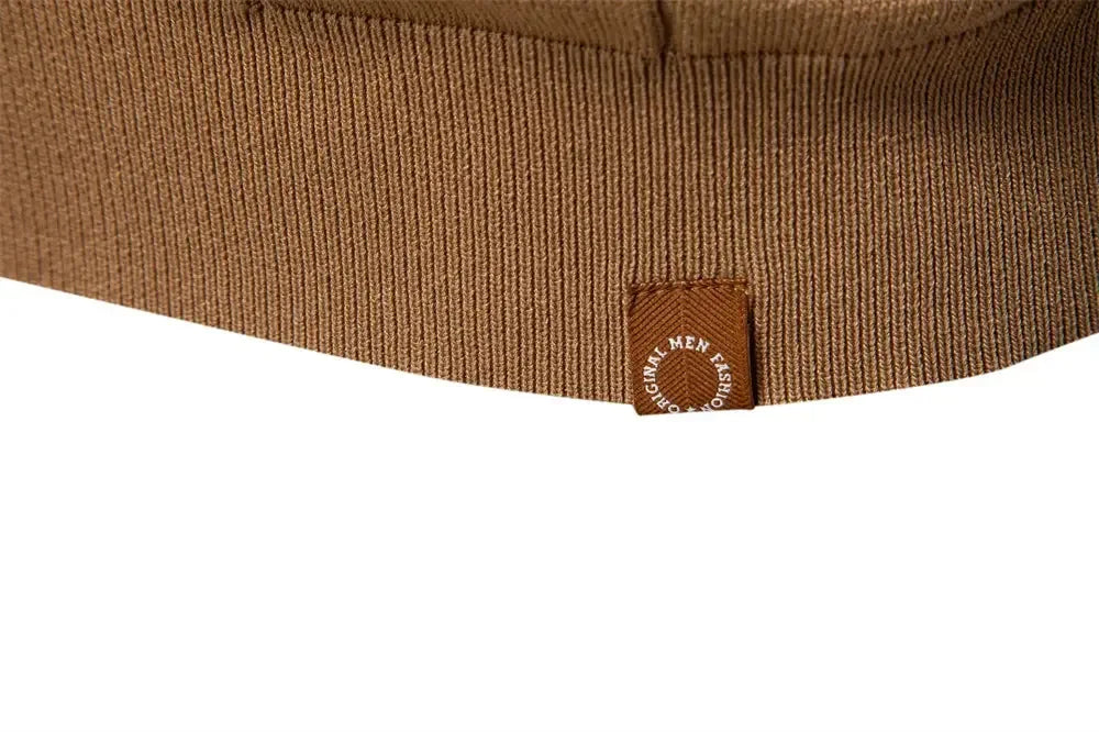 AIOPESON Men's Solid Colour Sports Zipper Polo Shirts - ShopHub