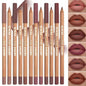 6pcs Velvet Matte Lip Liner Set