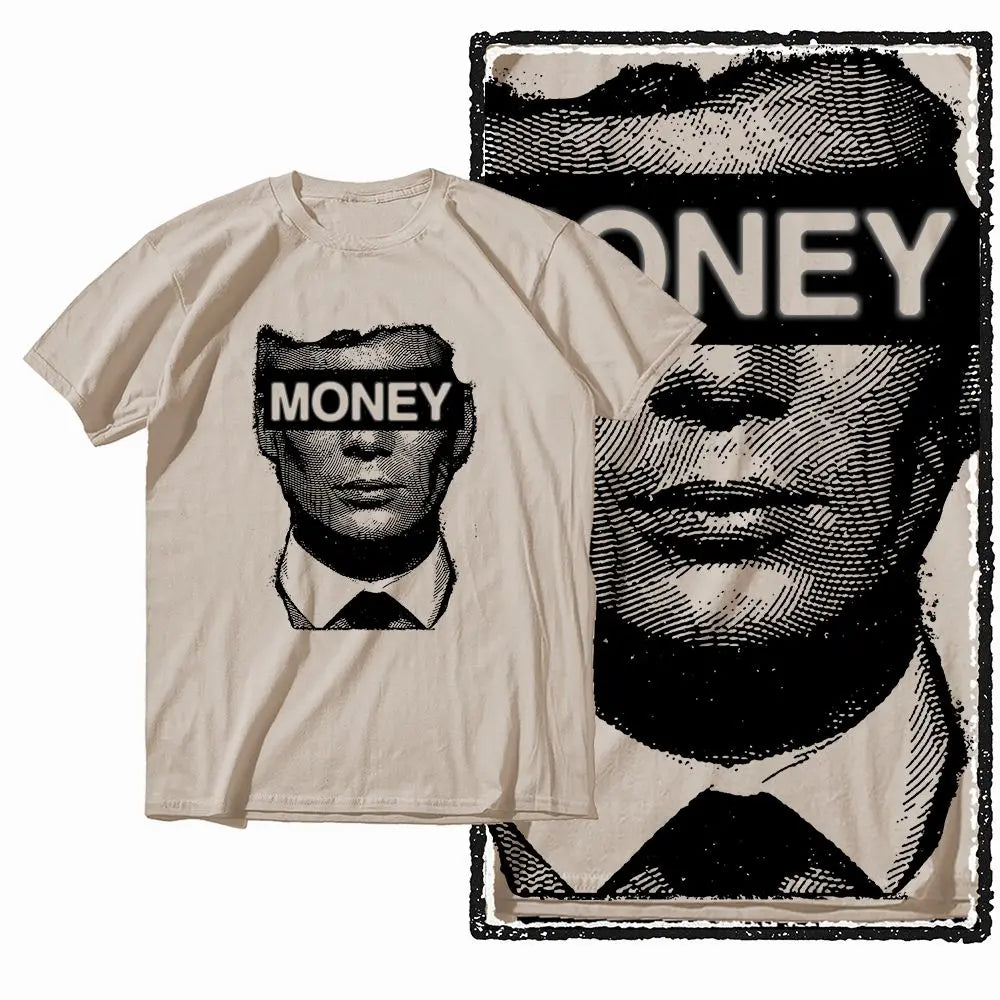 G19 Beige Cotton Men's o-neck COOLMIND  Graphic T-shirt |  Streetwear Big Size Cool men's Tee Tshirt