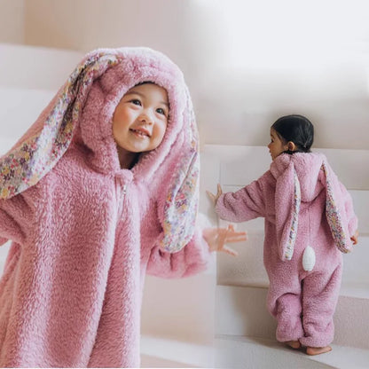 Kids Tales Snuggle Bunny Plush Hooded Baby & Toddler Romper