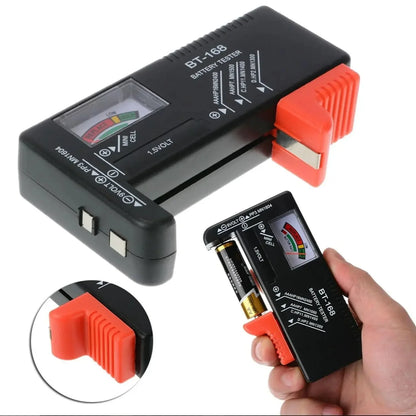 BT-168 Universal Battery Tester – AA/AAA/C/D/9V Button Cell Checker Habicare