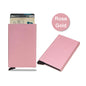 Rfid Smart Wallet Card Holder Metal Thin Slim Men Women Wallets Pop Up Minimalist Wallet Small Black Purse Vallet Walets for Men