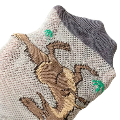 5 Pairs Boys' Dinosaur Socks – Soft & Breathable (4 sizes available) Habicare