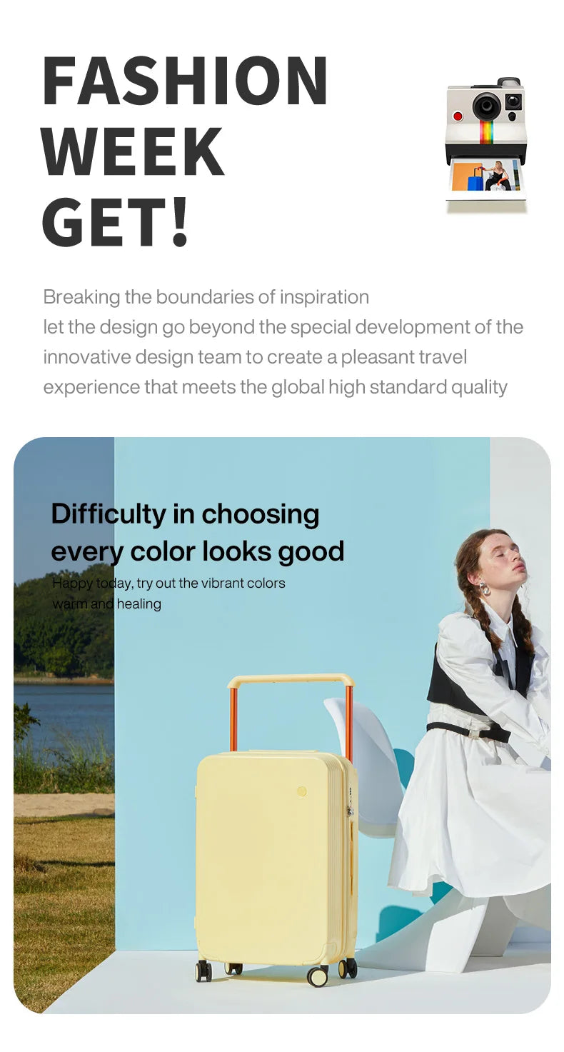 Mixi Wide Handle Travel Trolley Case