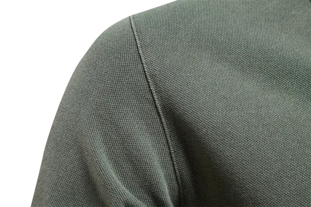 AIOPESON 100% Cotton Solid Colour Men's Polo Shirts - ShopHub