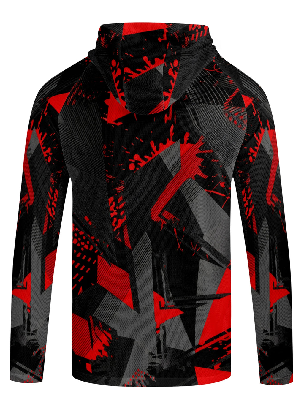 Men's Long Sleeve Fishing Shirt with Hoodie