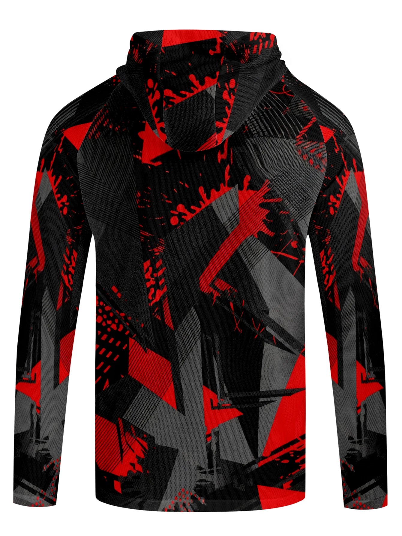 Men's Long Sleeve Fishing Shirt with Hoodie