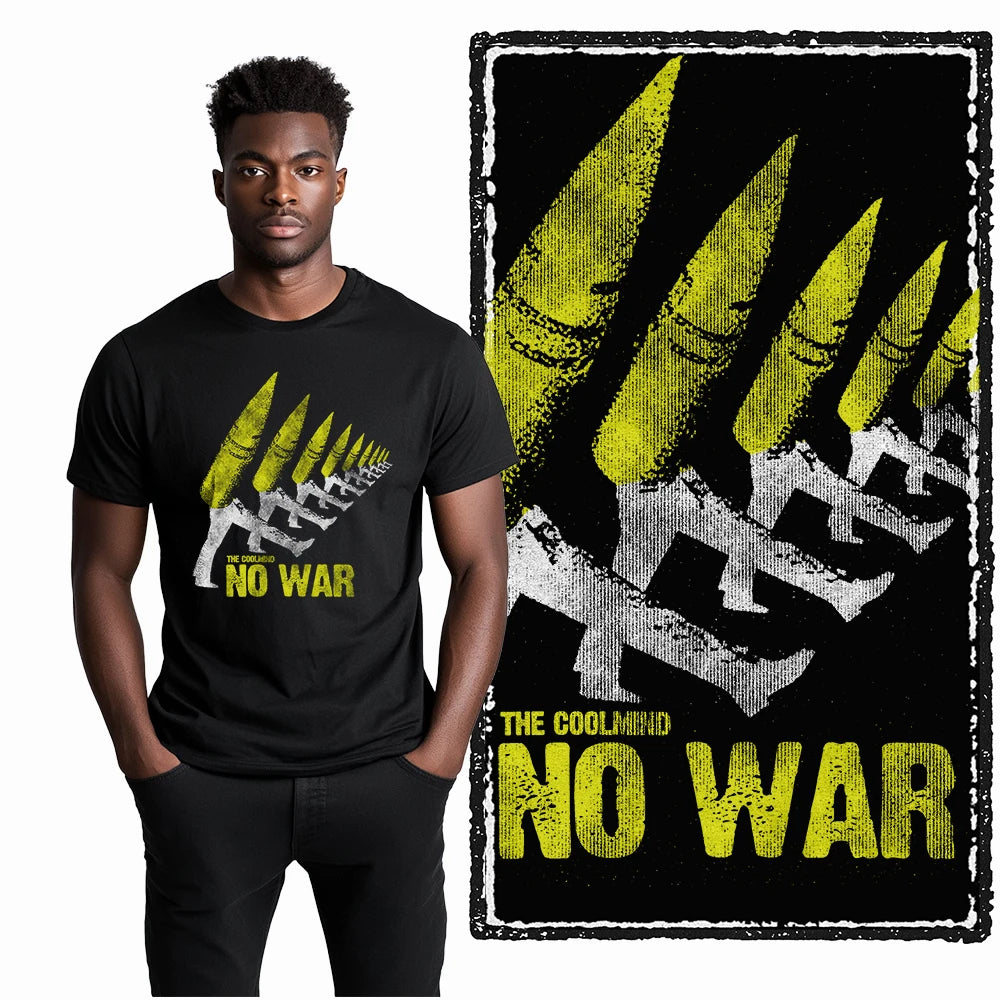 COOLMIND X0009 Anti-War Graphic Cotton Tee