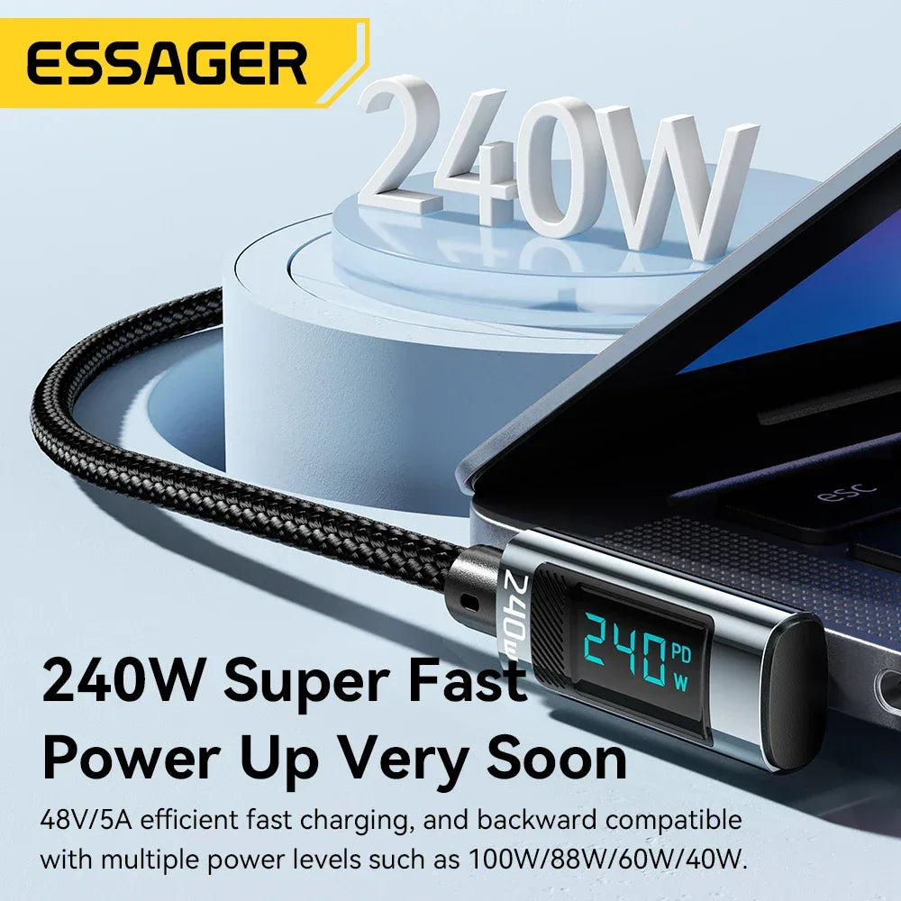 Essager 240W USB Type C to USB C Cable - ShopHub