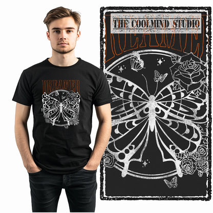 COOLMIND X0114 Winged Whimsy Butterfly Cotton Tee