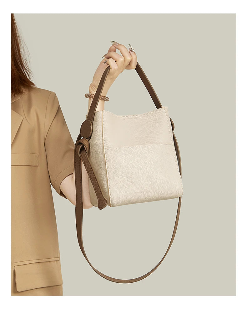 FOXER Split Leather Crossbody Shoulder Bag