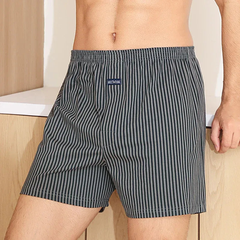 Men's 100% Cotton Plaid Pajama Shorts - ShopHub
