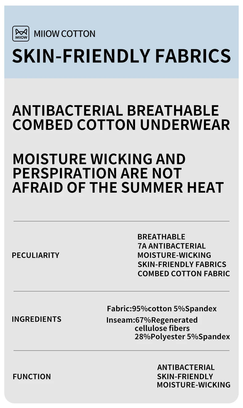 MiiOW Men's Cotton Boxershorts - 3Pcs Set