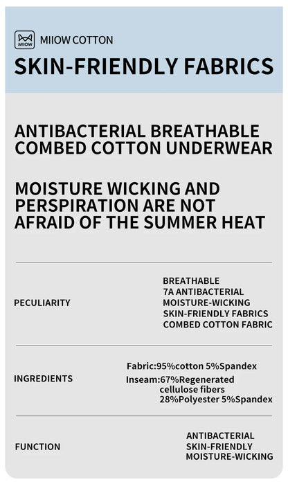 MiiOW Men's Cotton Boxershorts - 3Pcs Set