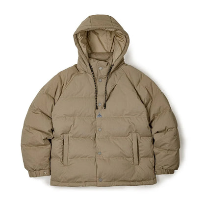 Premium Men's Winter Down Jacket—Navy Blue Hooded Quilted Warmth