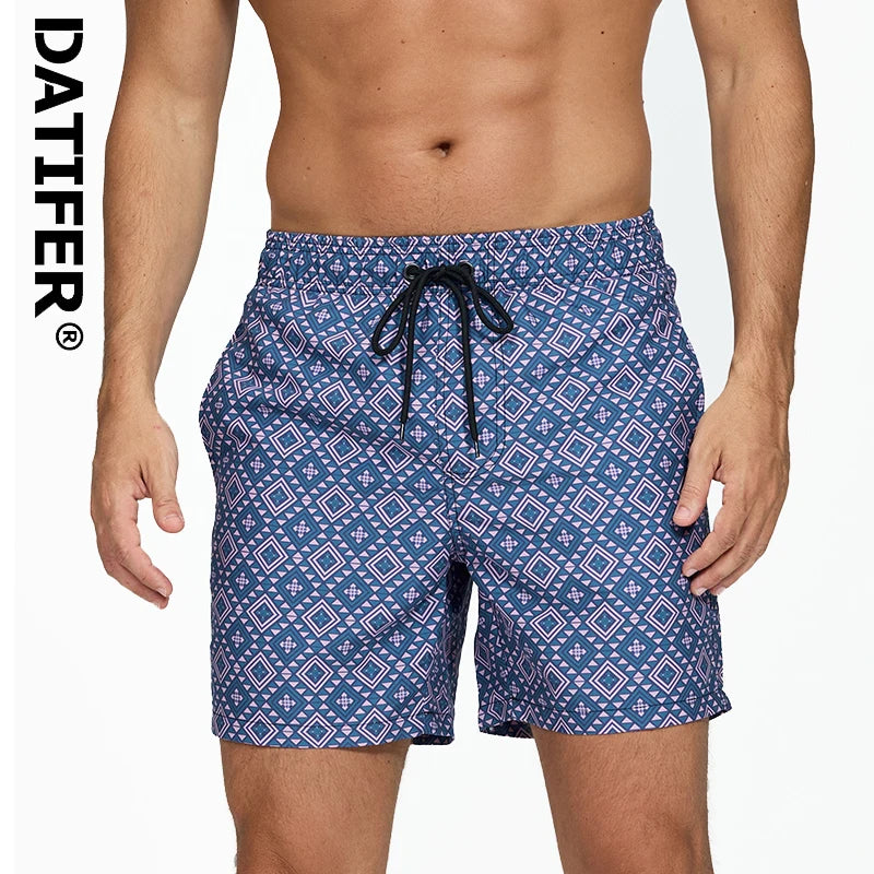 Men's ShopHub NZ polyester boardshorts with quick-dry, breathable mesh liner, perfect for gym, beach, or casual summer wear.