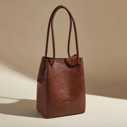 FOXER 2026 Spring New Tote Bag for Women Soft PVC Leather Daily Commute Shoulder Bag Vintage Casual Female Work Handbag