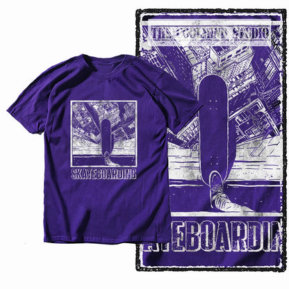 COOLMIND Unisex Skate Graphic Cotton T-Shirt | Streetwear Selection