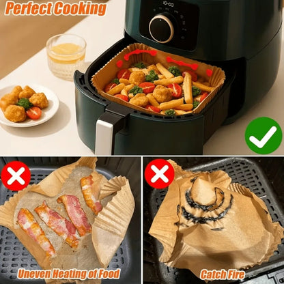 2Pcs Silicone Air Fryer Liner Clips - Heat Resistant Kitchen Accessories