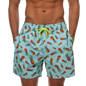 Men's Datifer Brand beach shorts, quick-dry swim trunks with athletic fit, suitable for surfing, running, and gym activities.