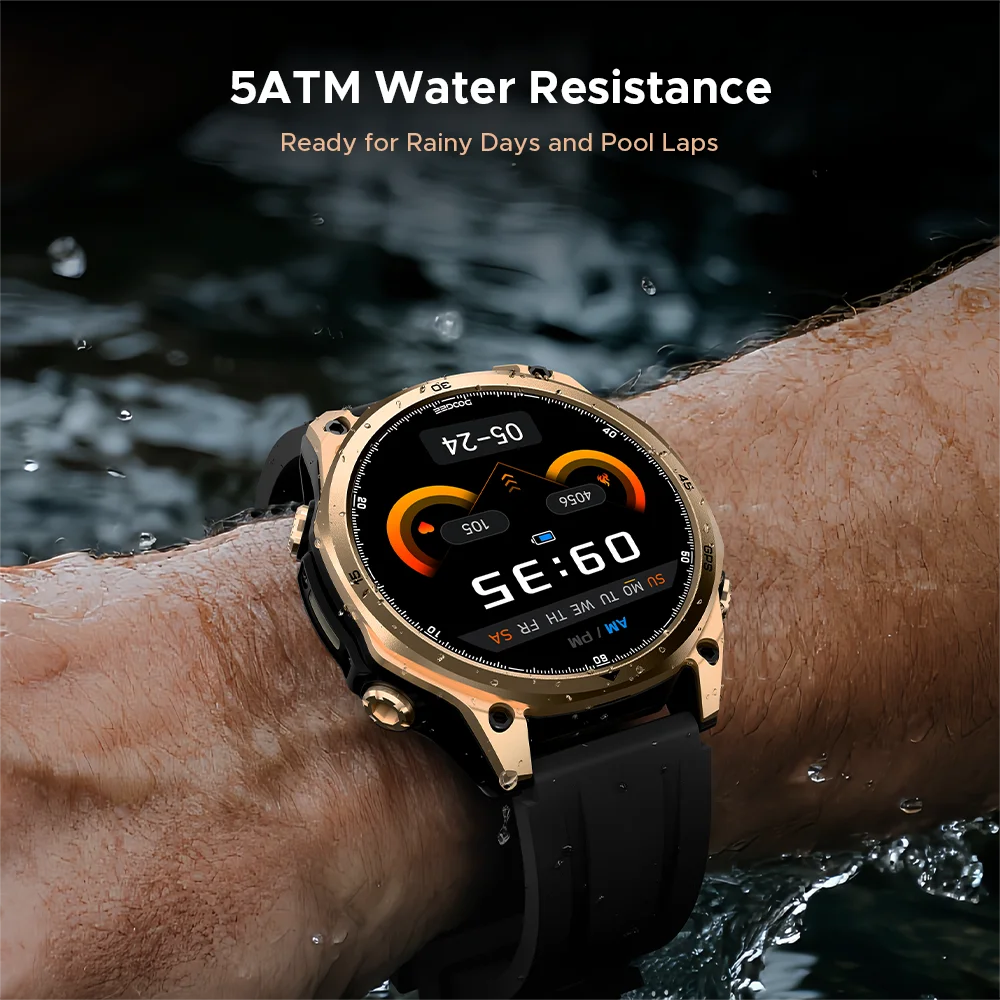 DOOGEE Anywise W1 AMOLED Smartwatch – Dual-Band GPS & Calls