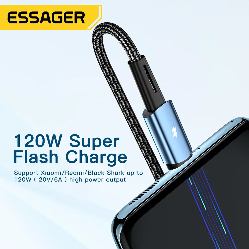 Essager 120W USB Type C Cable - ShopHub