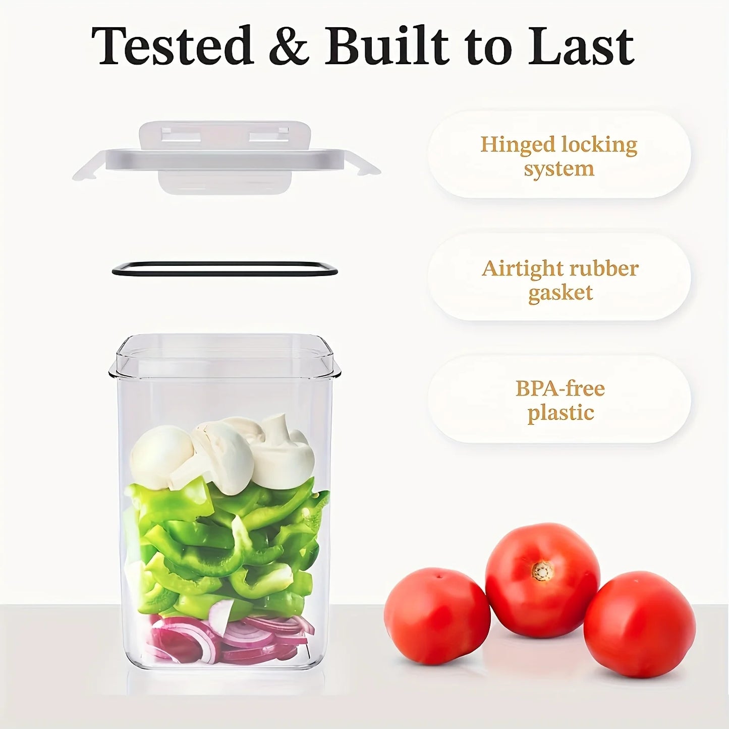 12PCS BPA-Free Airtight Food Containers with Lids