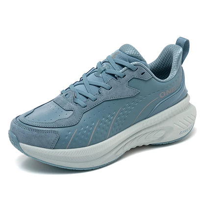 ONEMIX Black Leather Training Running Shoes