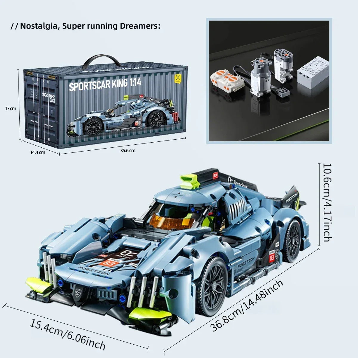 TOYLINX 1:14 Racing Car Building Blocks - ShopHub