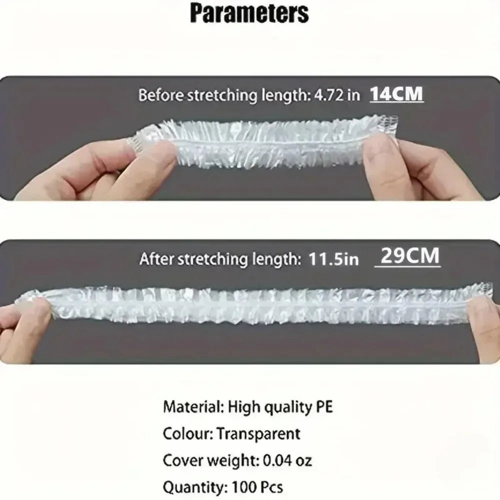 200-Piece Silicone Stretch Lids for Food Storage
