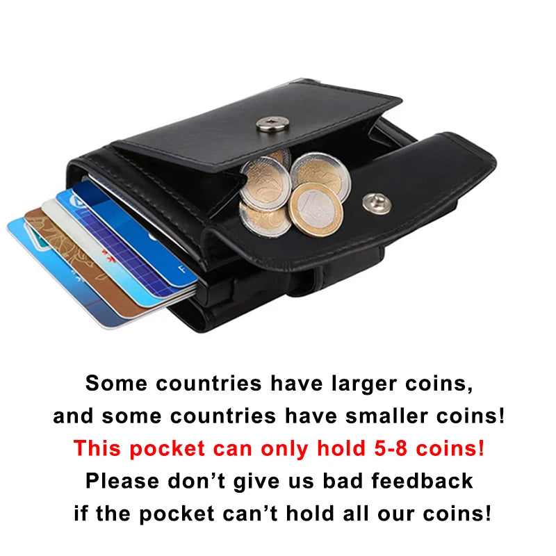 Rfid Genuine Leather Men Wallets Fashion Card Holder Trifold Wallet Money Bags Smart Slim Thin Coin Pocket Wallet Purse