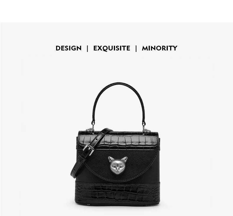 BAFELLI Crocodile-Grain Leather Bucket Bag