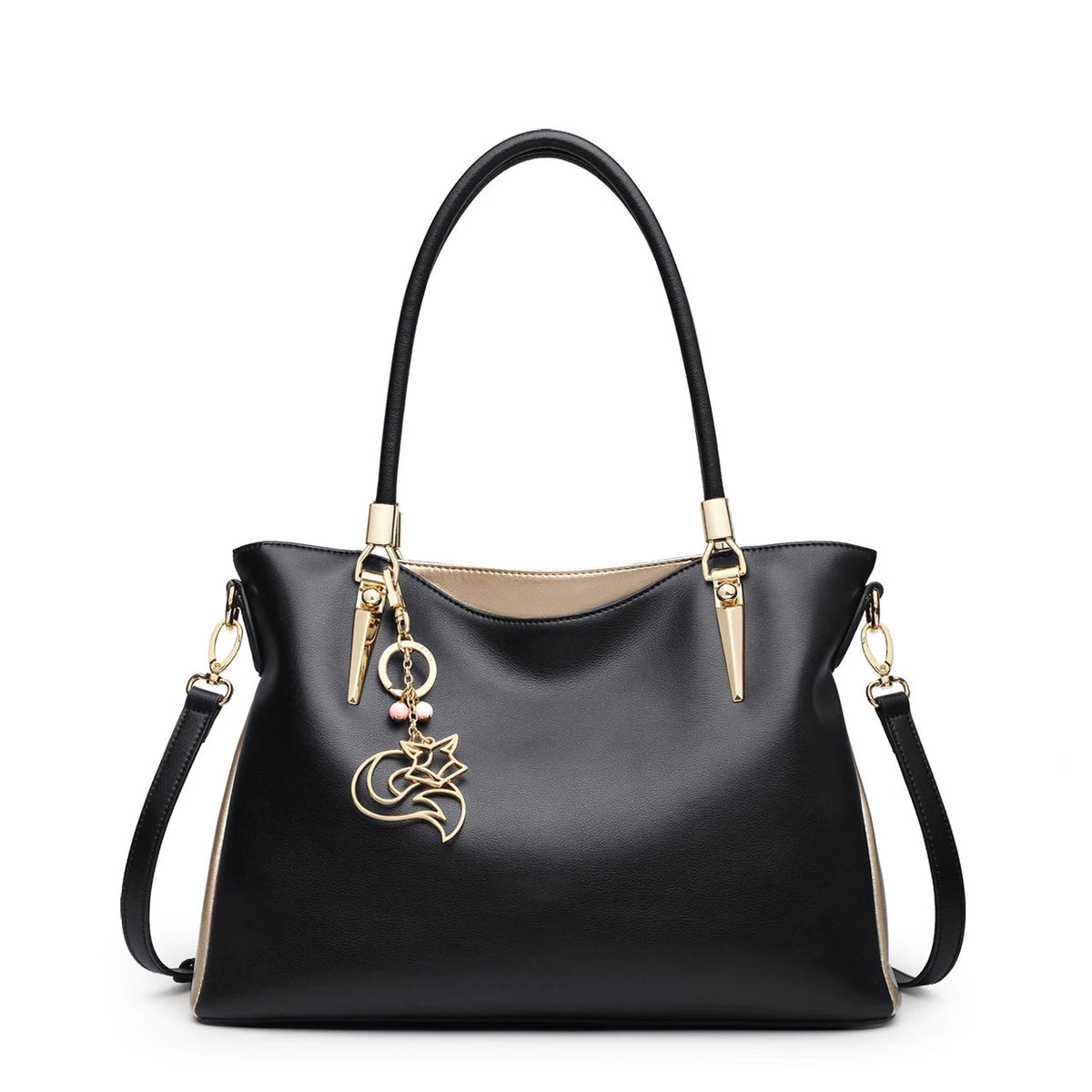 FOXER Leather Women's Shoulder Bag Cowhide Leather Crossbody Bag Luxury Female Handbag Tote Purse Festival Gift for Wife,Mom