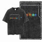 G44 Exclusive 100% Cotton Men's Big Size Space Graphic T-shirt | Acid Washed Streetwear Cool O-neck Men's Tee Tshirt