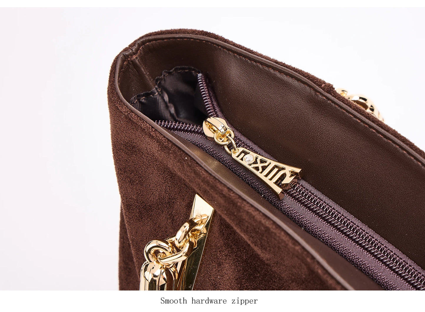 FOXER Vintage Suede Shoulder Bag