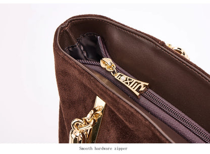 FOXER Vintage Suede Shoulder Bag
