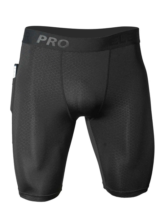 Men's Sports Underwear with Pockets - Running Fitness Briefs, Snake Pattern Embossed, Moisture Wicking Quick Drying