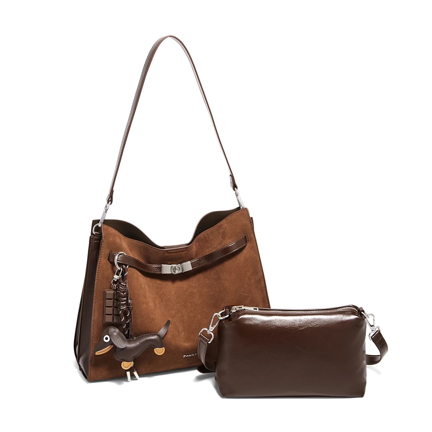 FOXER Women's Leather Shoulder Tote Bag