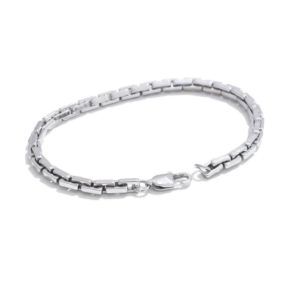 22cm High Quality Stainless Steel Metal Chain Bracelet Bangle - ShopHub