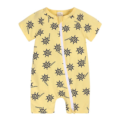Kids Tales Sunshine Stories Cotton-Blend Printed Romper