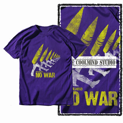 COOLMIND X0009 Anti-War Graphic Cotton Tee
