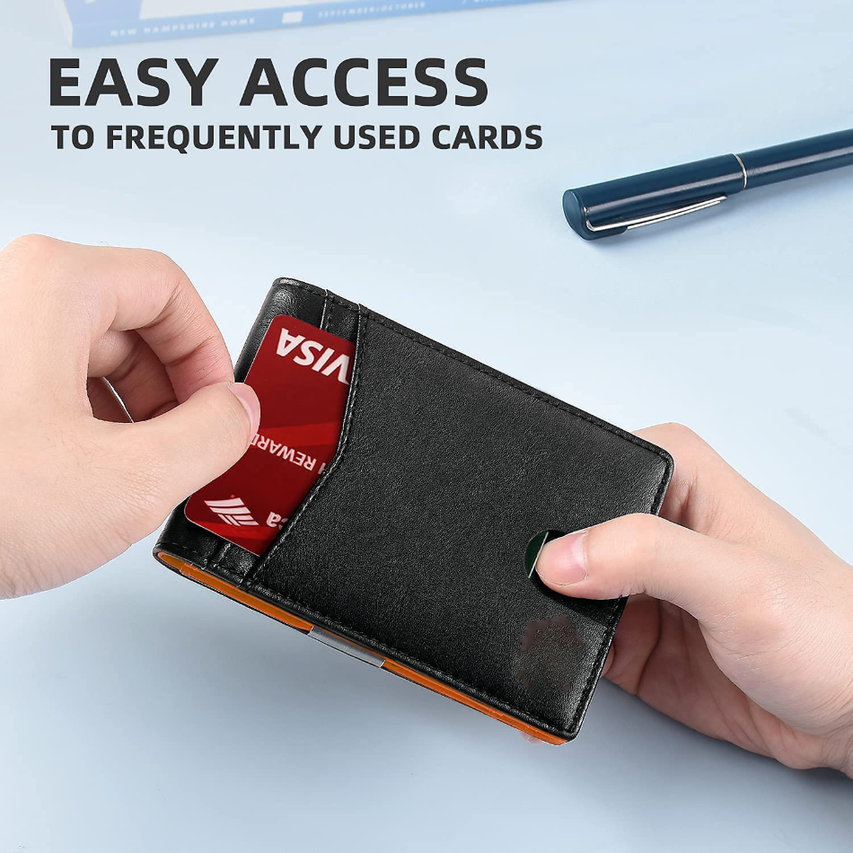 Rfid Microfier Leather Men's Luxury Wallets