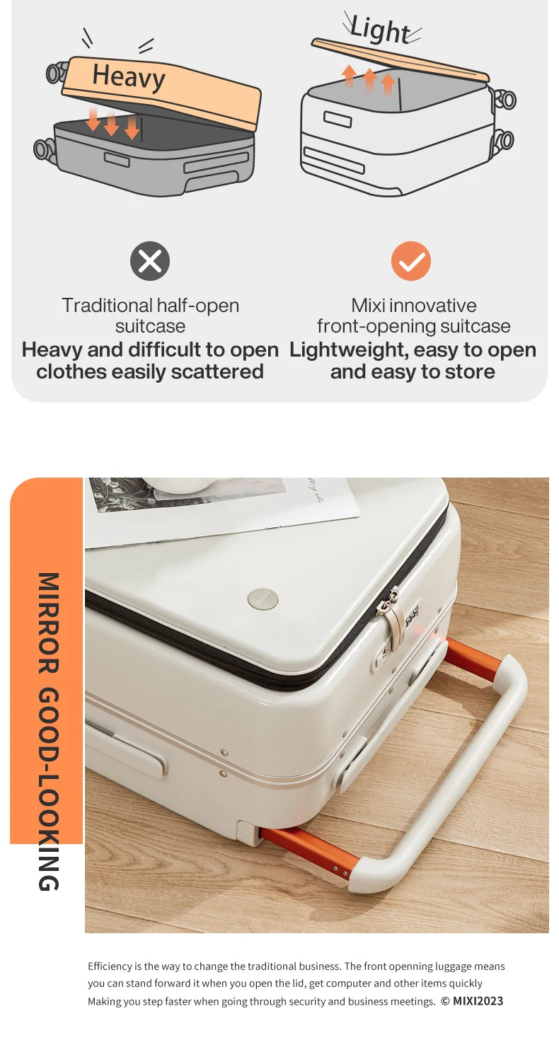 Mixi Premium 20-inch Carry-on Suitcase